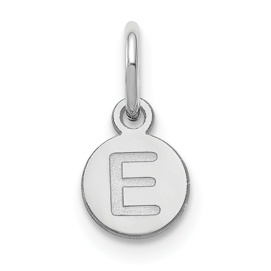 Sterling Silver/Rhodium-Plated 1 Letter Bubble Pendant